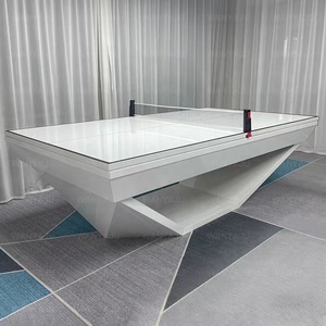 Mesa de Billar de Madera Maciza Fácil de Instalar, Mesa de Billar Multifuncional Moderna y Lujosa de 8 pies con Tablero de Comedor/Tablero de <span class=keywords><strong>Ping</strong></span> <span class=keywords><strong>Pong</strong></span> - Product Image 4