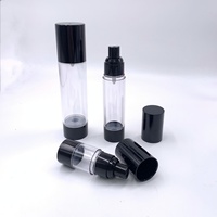 Botella de Plástico con Bomba Pulverizadora Personalizada para Crema de Protección Solar, Loción, Sérum para el Cuidado de la Piel, 15ml/30ml/50ml/80ml/100ml/120ml, Acabado Esmerilado