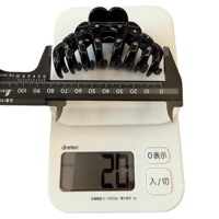 Wise Bridge 3777-R-SB 8.5Cm Noir ABS Pinces à cheveux mode en ABS noir, pince requin à fond pointu avec strass, accessoires pour cheveux pour femmes