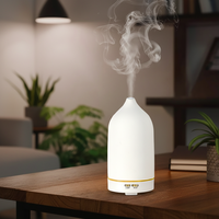Diffuseur d'huiles essentielles en céramique 150 ml, diffuseur d'arômes ultrasonique à brume froide, coloré, pour la maison