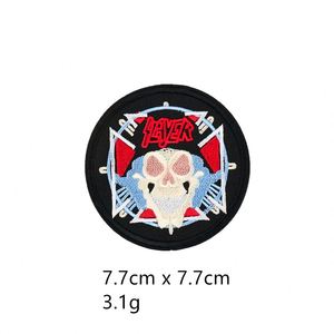 Patch brodé thermocollant style punk en sergé, motif Rock Hazard Skull Poker, pour la décoration de vêtements, sacs et jeans - Product Image 4