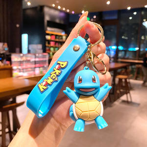 10cm Pokémon Pikachu anahtarlık sevimli ulaşılabilir ördek Kagerni kaplumbağa bebek erkek ve kadın sırt çantası kolye toptan - Product Image 4