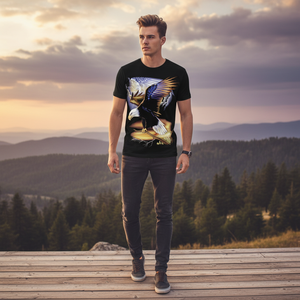 <b>Animal</b> Printed Design Eco-Friendly Terry Fabric Stylish Fashion T-Shirt New Arrival 2026 with Custom Yours Logo Stand Collar - Product Image 3