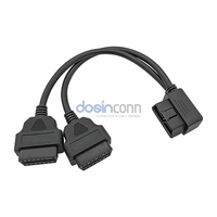 Cable Divisor en Y OBD2 de 16 Pines a 16 Pines Tipo L