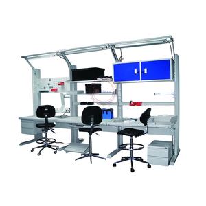 Banco da Lavoro Elettrico Modulare Regolabile per Tecnici Dentali, in Metallo, Antistatico, con Ruote - Product Image 1