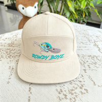 Gorra Trucker de 7 Paneles de Algodón Puro con Logotipo Personalizado al por Mayor, Corona Alta, Bordado, Cierre Ajustable, Visera Plana, Malla Trasera, con Garantía Comercial