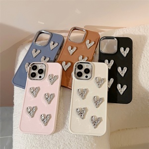 INS Style Designer Phone <b>case</b> for <b>iPhone</b> 15 14 12 13 11 Pro 3D Heard Decoration for <b>iphone</b> 8/<b>x</b>/xr/xs Max Phone <b>case</b> - Product Image 2