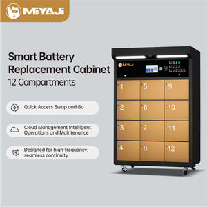 Gabinete de Intercambio de Baterías Inteligente de 12 Compartimentos para Motocicletas y Triciclos Eléctricos, con Eficiente Rotación de Baterías de Litio y Potencia de 30W - Product Image 2