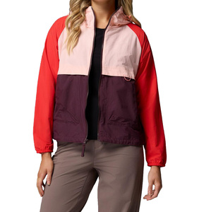 <span class=keywords><strong>Veste</strong></span> coupe-vent imperméable respirante à capuche pour femmes grandes tailles, avec coque en nylon et doublure en polyester, pour le printemps/l'automne - Product Image 2