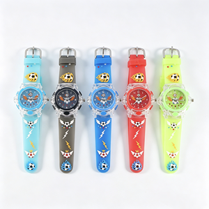 3D Doll Glowing Quality PVC Strap LED <strong>Watch</strong> for School Prize Soccer Football Design - Product Image 6
