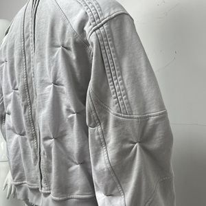 <span class=keywords><strong>Felpa</strong></span> di alta qualità con cappuccio imbottito e scolorita e imbottito con cappuccio in cotone 100% con cerniera in cotone con cappuccio pesante lavorato con Applique sunsbiadito - Product Image 5