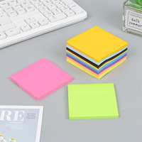 Blocs-notes autocollants carrés personnalisés avec logo imprimé, papeterie esthétique, bloc-notes de planification