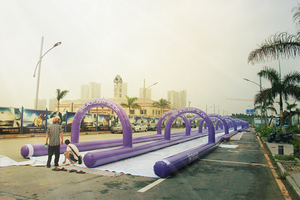 Giant <b>Inflatable</b> PVC Water Slide with >500kg Capacity for >10 Passengers Commercial Outdoor Use - Product Image 3