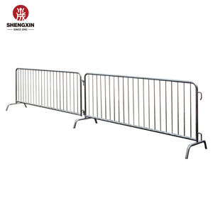Clôture temporaire personnalisée 1.1*2.2M/Barricade en acier métallique portable facile à assembler/barrière de sécurité pour le contrôle des foules sur la route - Product Image 1
