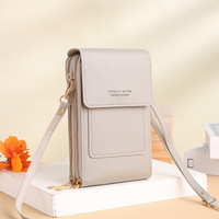 Nouveau design de sacs à bandoulière en cuir pour téléphone portable petit sac à bandoulière tactile portefeuille pour femmes