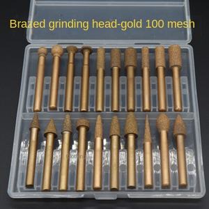 铜焊金刚石磨头6毫米粗细砂石高合金磨盘用于金属雕刻翡翠砂岩圆筒 - Product Image 4