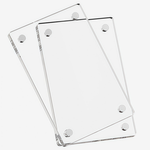 Marco Magnético Acrílico para Refrigerador, Marco Magnético <span class=keywords><strong>de</strong></span> Doble Cara para Imágenes, Tarjetas, Regalos <span class=keywords><strong>de</strong></span> Navidad - Product Image 1