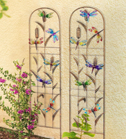 Treillis architectural de jardin pour la protection de la vie privée, compatible serre, sans plomb, pour aménagement résidentiel de luxe, lot de 2