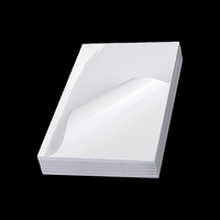 Etiquetas de Papel Adhesivo de Vinilo Blanco Brillante, Resistentes al Agua, Imprimibles con Impresora Láser, Rollo Jumbo, 3 Hojas en Blanco para Impresora Láser