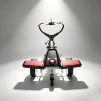 Chariot de golf électrique et télécommandé avec châssis à quatre roues robustes pour un équilibre stable, chariots de golf avec batterie au plomb ou au lithium en option