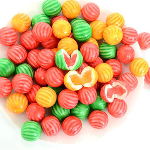 Gomme da Masticare Rotonde con Ripieno al Centro, Gusto Frutta, Mini Palline, Scatola Grande, Gusto Anguria, Multicolore - Product Image 2