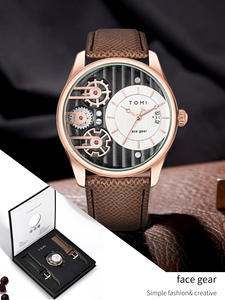 นาฬิกา SYN <span class=keywords><strong>TOMI</strong></span> T106 รุ่นใหม่ นาฬิกาข้อมือควอตซ์ผู้ชาย สายหนัง ดีไซน์ธุรกิจ กันน้ำ - Product Image 6