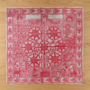 Pintura Artesanal de Metal en 3D, Arte Étnico de Bihar Madhubani, Obra de Arte Cultural India para Sala de Estar 12000 - Product Image 4