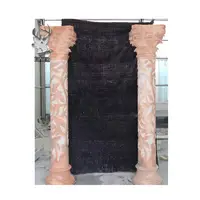 Домашняя декоративная резьба по камню, римская мраморная садовая колонна, круглая колонна из натурального камня, колонна из мрамора
