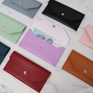 Pu Leather <b>Envelope</b> Durable <b>Money</b> <b>Envelopes</b> Coin Purse Reusable Cash Stuffing Wallet - Product Image 1