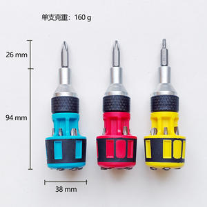 Multi Functional 7 In 1 <b>Ratchet</b> <b>Screwdriver</b> Set Chromium Vanadium Steel Magnetic Household Tool Metric System Diy - Product Image 4