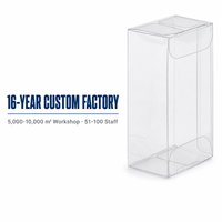 Boîtes d'emballage en plastique PET transparent personnalisables, boîte pliable transparente pour cadeau de détail, pour voiture jouet en stock