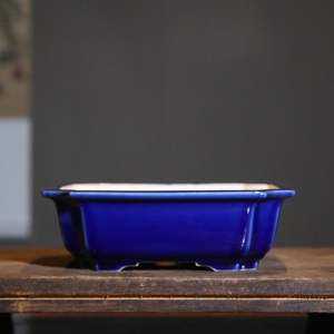 Ceramic Bonsai <b>Pot</b> <b>Square</b> White Japanese Style Handmade Planter - Product Image 2