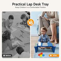 Offre Spéciale plateau d'activité portable empilable stable en plastique bureau pour enfants avec rangement latéral pour dessin collations étude