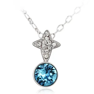 OUXI-collar con diamantes de imitación austriaco para mujer, joyería de moda, regalo para fiesta, boda, fabricación femenina, 10621