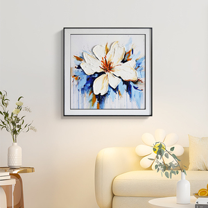 Peinture de décoration d'entrée de luxe moderne fleurs abstraites minimalistes pour salon chambre allée articles de maison Art décoratif - Product Image 5