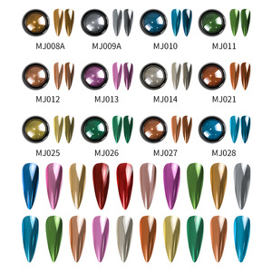 Poudre à ongles chromée Beetles, effet miroir, holographique, aurora, irisée, nacrée, décoration d'art d'ongles, paillettes, 0,2 g/pot - Product Image 6