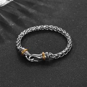 Pulsera de Acero de Titanio Trenzado para Hombre, Chapada en Oro, Joyería de Moda, Regalo CE615 - Product Image 2
