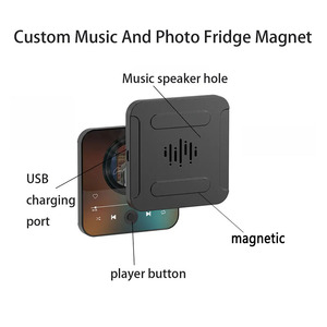 San valentino novità Music Player Album fotografico personalizzato magnete frigorifero per regalo estivo in plastica musicale quadrato magnete da frigo - Product Image 3