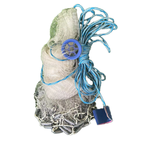 ナイロンとPAシンカーキャストハンドネットモノフィラメントスタイルフィッシングネット、PA素材で作られたダブルノット付き - Product Image 1