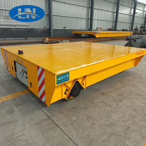 עגלת העברה נטולת מסילה המופעלת על ידי סוללה להובלת חומרי עבודה בסדנה - Product Image 1