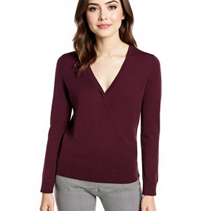 Cárdigan Largo Sólido de Alpaca Suave para Mujer, Tallas Grandes, Abrigo Casual Oversize con Apliques, Anti-Pilling, OEM, Colección Otoño-Invierno - Product Image 1
