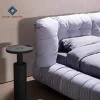 Superbequemes Milano Nordic Echtleder-Sofabett-Möbelset aus Nubukleder