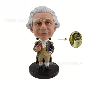 Customized Scientist Resin <b>Bobblehead</b> Figurine Ivory White Collectible Art Decorations Corporate Gift - Product Image 3
