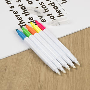 Encre gel couleur <span class=keywords><strong>pastel</strong></span> et néon non toxique, produit neuf, japon, deux têtes, 6 couleurs magiques effaçable, plus léger pour la marquage des journaux - Product Image 2