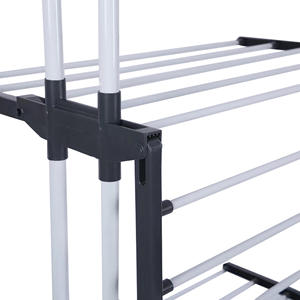 Séchoir à <span class=keywords><strong>linge</strong></span> multifonctionnel sur pied Porte-<span class=keywords><strong>linge</strong></span> intérieur à quatre niveaux Porte-serviettes <span class=keywords><strong>amovible</strong></span> et rétractable - Product Image 5