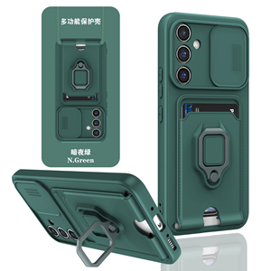 Fundas Nuevas <span class=keywords><strong>2023</strong></span> para Samsung <span class=keywords><strong>Galaxy</strong></span> A14/A34/A54/A24, Funda Protectora de TPU Suave con Tarjetero, Anillo Metálico <span class=keywords><strong>y</strong></span> Correa para Colgar, Multifuncional - Product Image 2