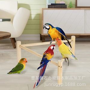 Solid Wood <b>Bird</b> Perch Triangle Shape Durable For Chicken Duck Goose Pet Training <b>Stand</b> - Product Image 5