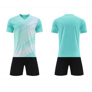 ชุดฝึกซ้อมฟุตบอลแบบแห้งเร็ว ระบายอากาศได้ดี ปรับแต่งได้ ลายพิมพ์แบบรีดร้อน สไตล์ใหม่ เสื้อทีมฟุตบอล - Product Image 6