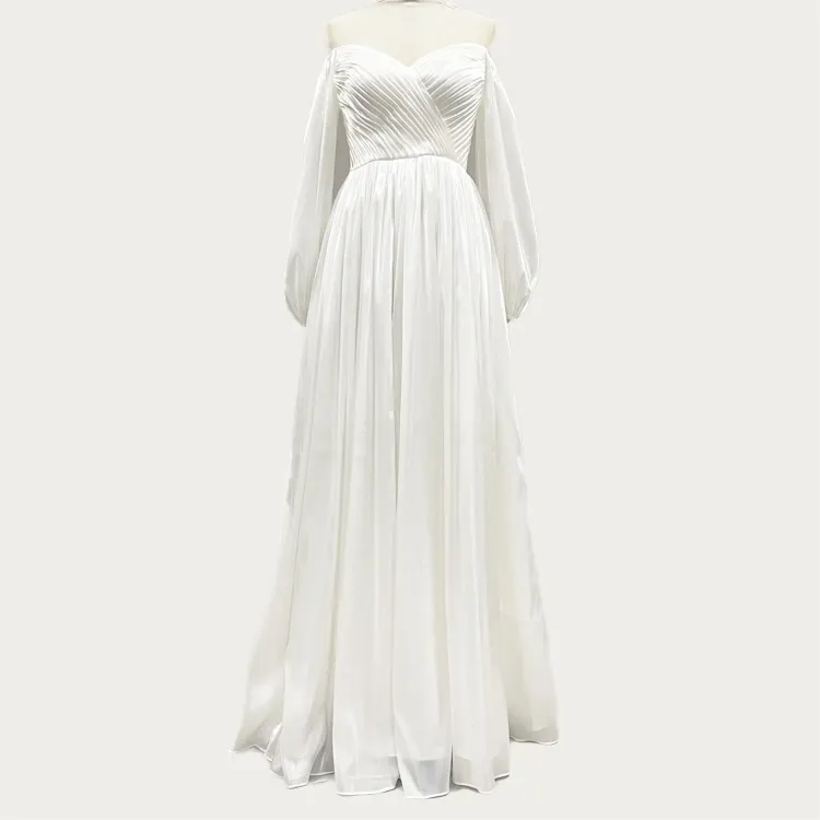 Banquet Wedding Dress Bridal Gown Evening Fabric White Vestido De Noche Short Evening Dress