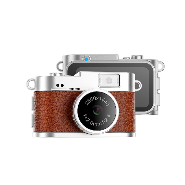 1.47-inch Retro Mini Camera IPS Color Screen Full HD 3.7V/180mAh Built-in Battery TF Card Students Camera